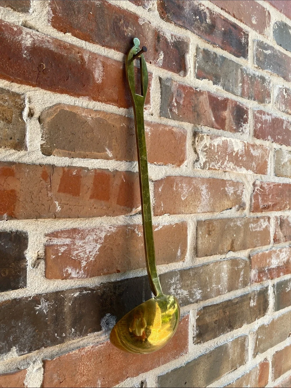 Vintage Brass Serving Ladle - Gold Finish Number 2